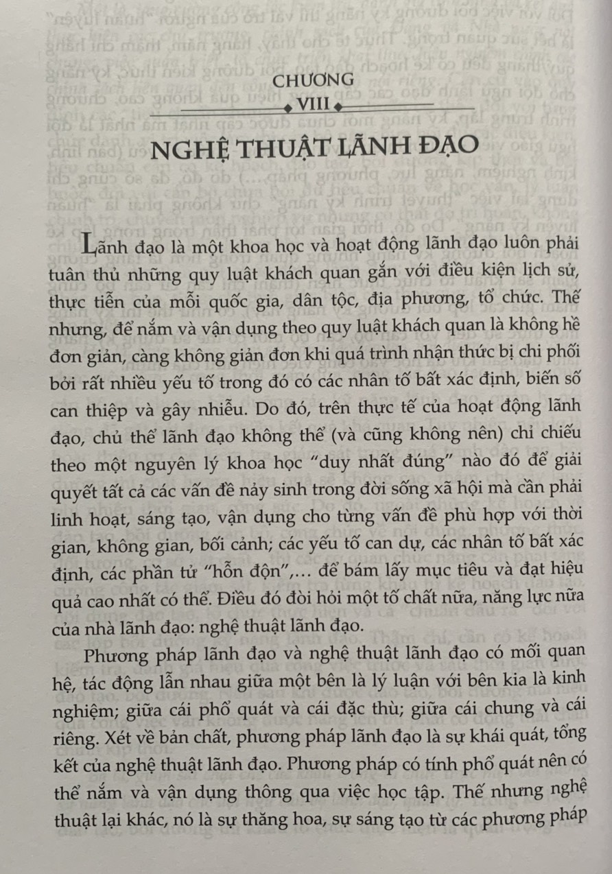 Phát triển kỹ năng và nghệ thuật lãnh đạo