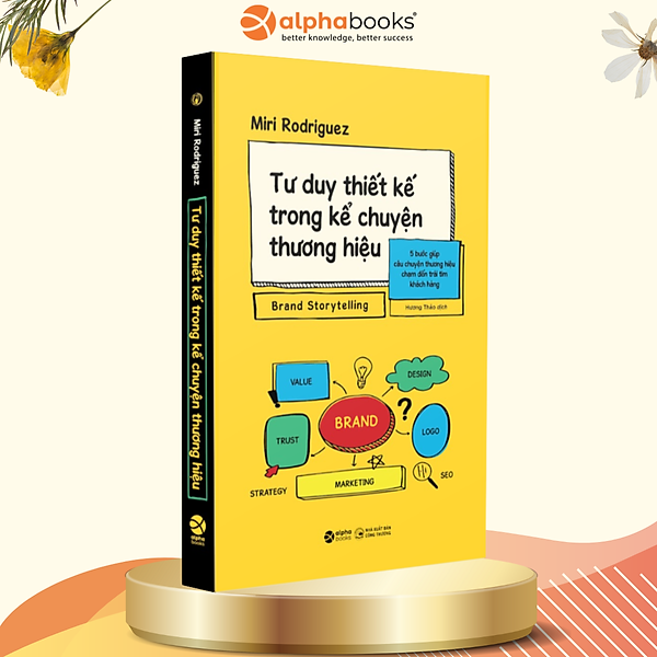 TƯ DUY THIẾT KẾ TRONG KỂ CHUYỆN THƯƠNG HIỆU - 5 Bước Giúp Câu Chuyện Thương Hiệu Chạm Đến Trái Tim Khách Hàng - Miri Rodriguez - Hương Thảo dịch - Alpha Books