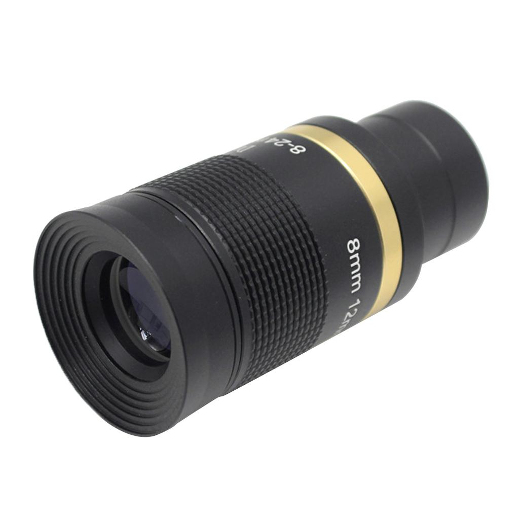 Phép Lạ Chiếu 8-24 Mm 1.25 ''Zoom Kính Đa Tráng Quang Ống Kính Cho Thiên Văn Học Kính Thiên Văn