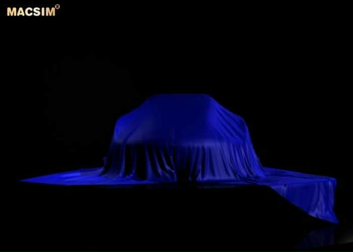 Bạt phủ ( màu xanh) buông cao cấp Macsim dành cho các xe sang, xe khai trương, xe trưng bày trong các showroom xe mới