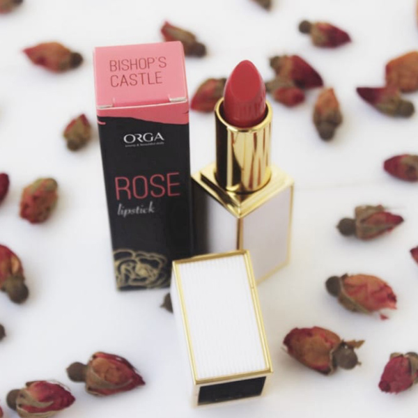 Son organic  ROSE LIPSTICK- Đem đến cho bạn làn môi tươi tắn, rạng rỡ màu sắc như những đóa hoa hồng. Giữ được độ bền màu rất lâu trên môi