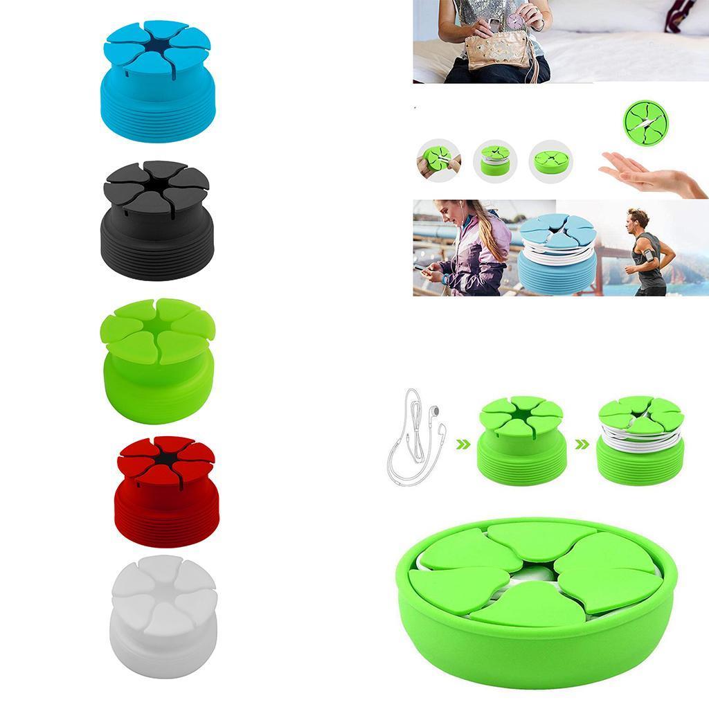 Silicone Mini Holder Storage Winder Case Stretch Earphone Wrap