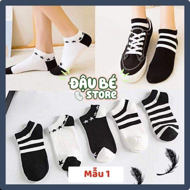 Tất nữ, vớ nữ set 5 đôi cổ cao hoạ tiết cute dễ thương cá tính DAUBE - PK085