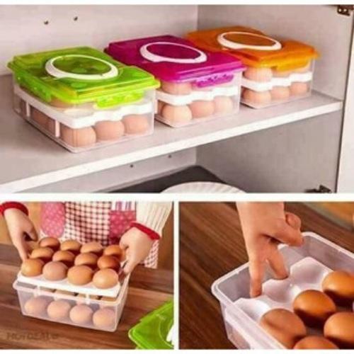 Hộp ĐựNg TrứNg 2 Tầng – Giao Màu Ngẫu Nhiên - Hàng Loại 1
