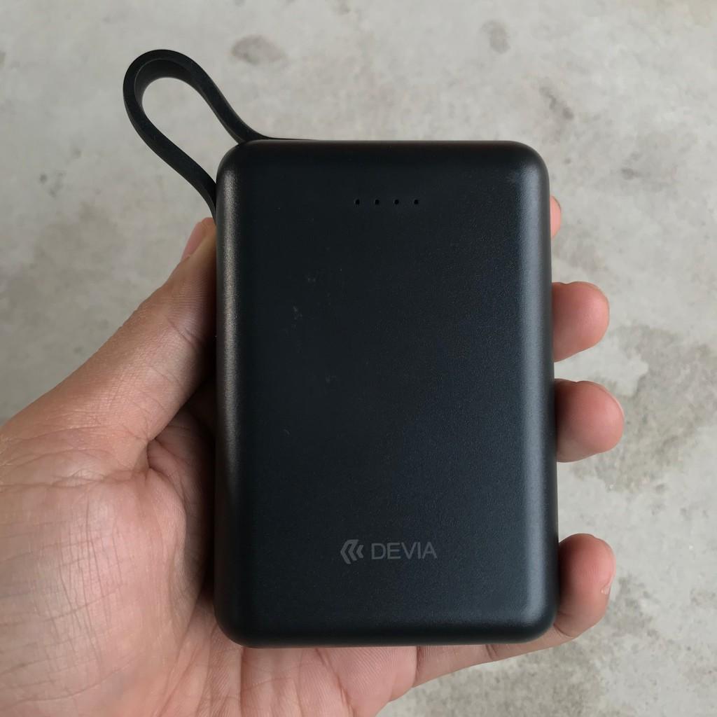 Pin dự phòng Devia 10.000 mAh Mini kèm cáp - Hàng chính hãng