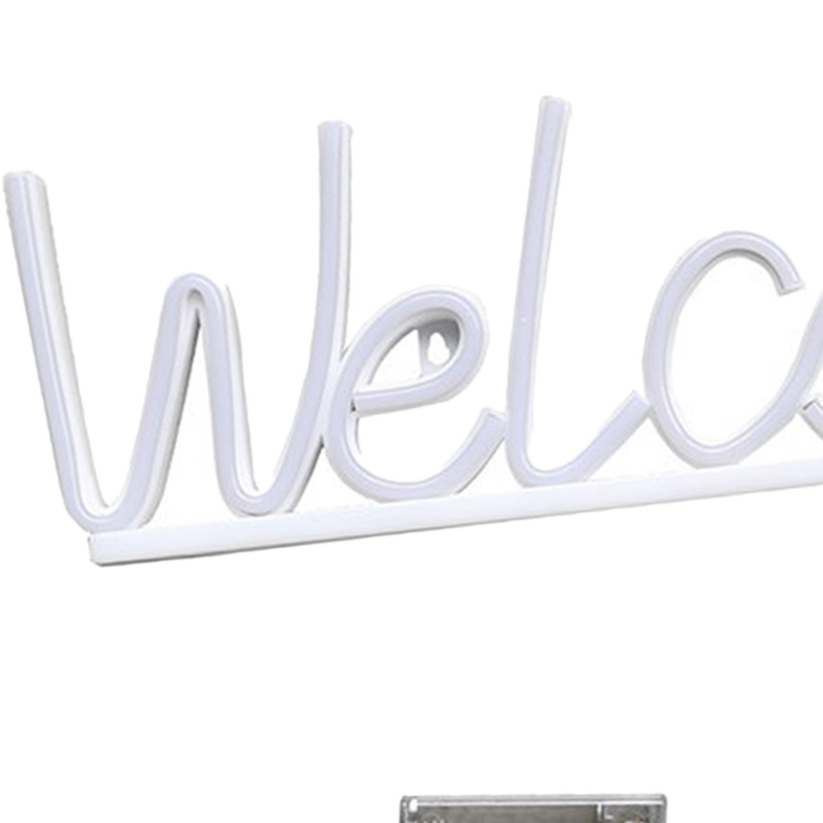 Welcome Neon Sign Decorative Lamp Neon Light Sign for Bar Pub Store