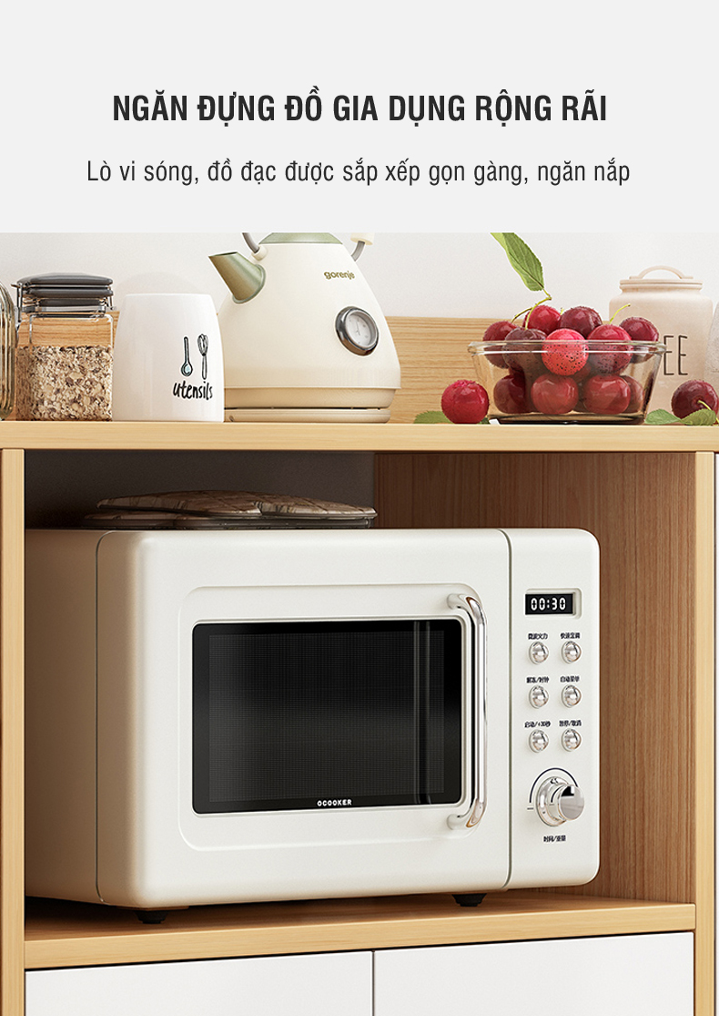 Tủ Kệ Lò Vi Sóng Model 01 Phong Cách Nordic - GP118