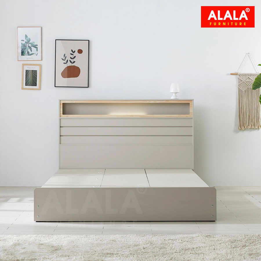Giường ngủ ALALA1222 / Miễn phí vận chuyển và lắp đặt/ Đổi trả 30 ngày/ Sản phẩm được bảo hành 5 năm từ thương hiệu ALALA/ Chịu lực 700kg