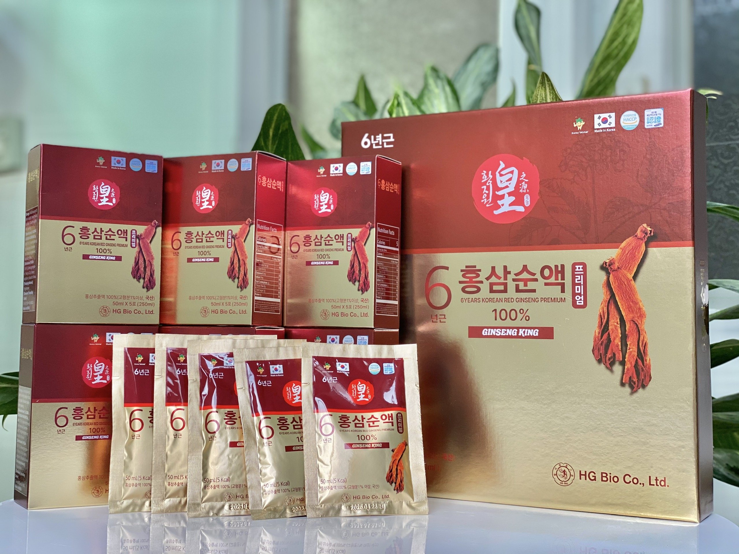 Nước hồng sâm 6 năm tuổi nguyên chất cao cấp Hàn Quốc - 6 years korean red ginseng premium