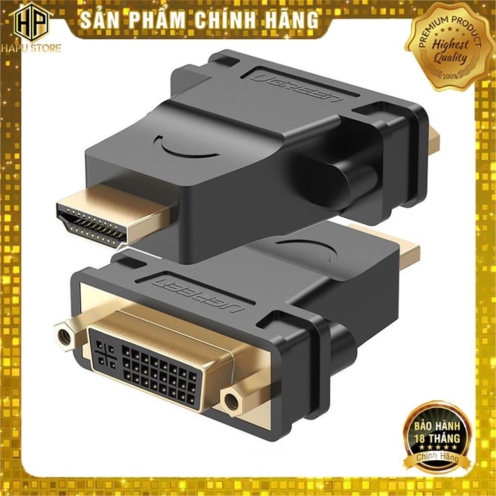 Đầu chuyển đổi HDMI sang DVI-I âm Ugreen 20123 chính hãng -Hàng Chính Hãng