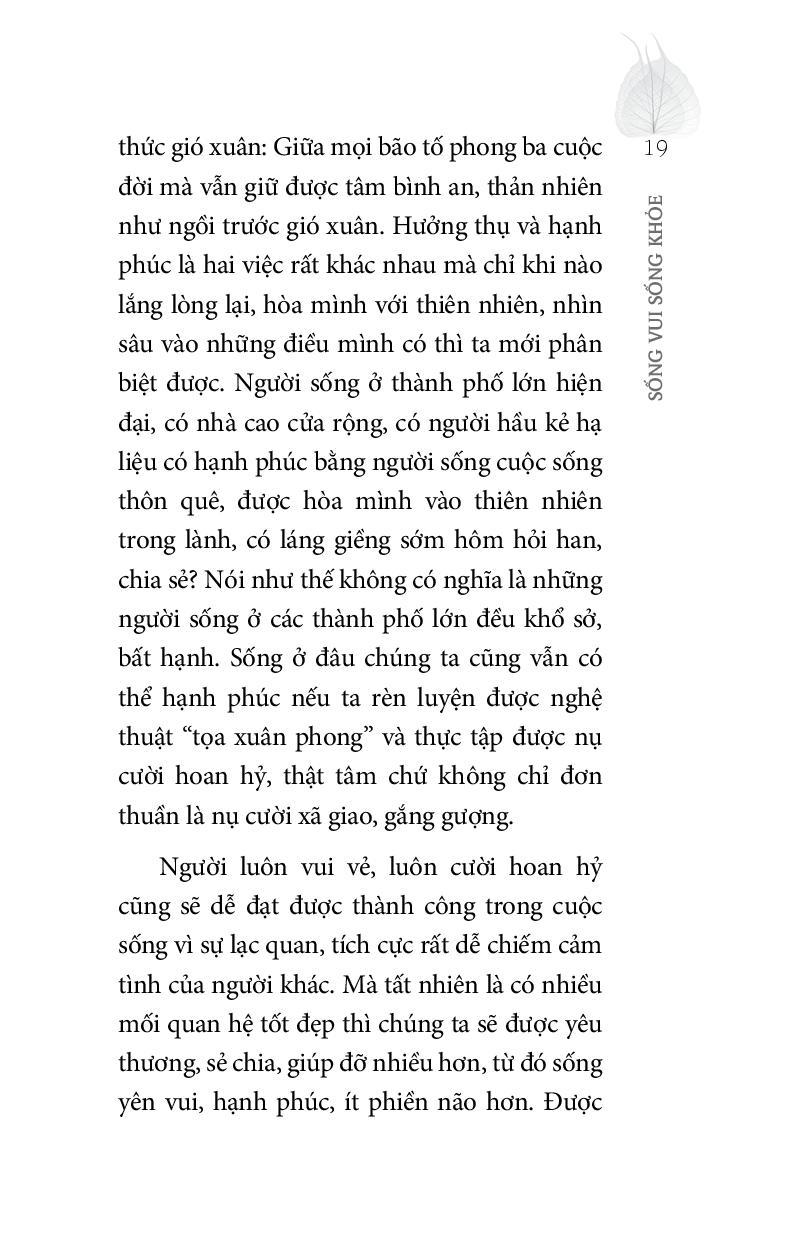 Sống Vui Sống Khỏe (Tái Bản)