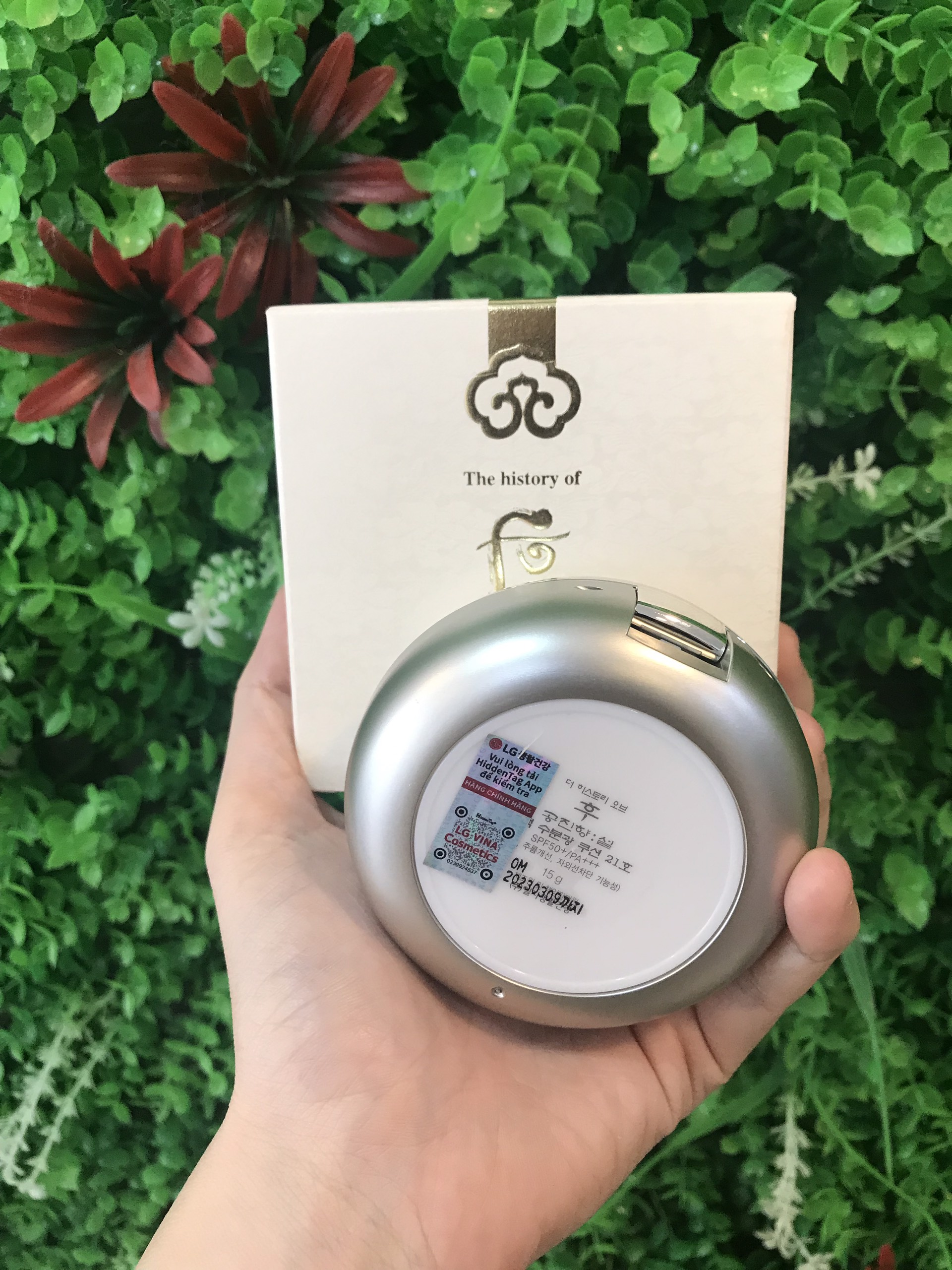 Phấn nước dưỡng trắng Whoo GJH Seol W&amp;M Glow Cushion số 21