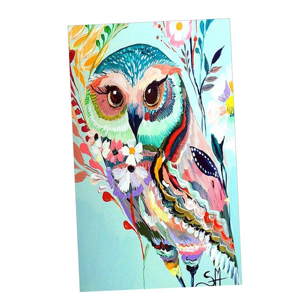 Owl DIY 5D Diamond Painting Embroidery Cross Craft Stitch Home Decoration Arts Crafts 20x30cm
