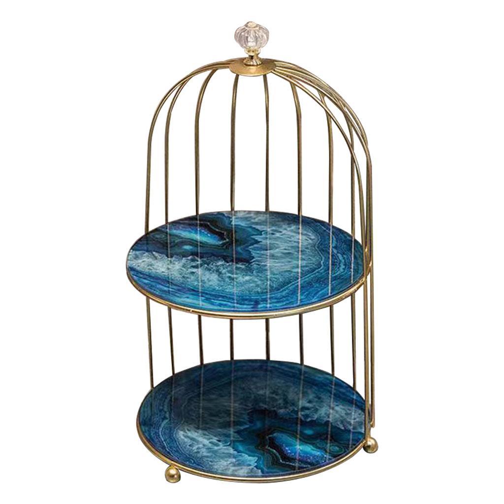 2Pcs Cage Shaped Makeup Organiser Brushes Cosmetics Makeup Storage Holder