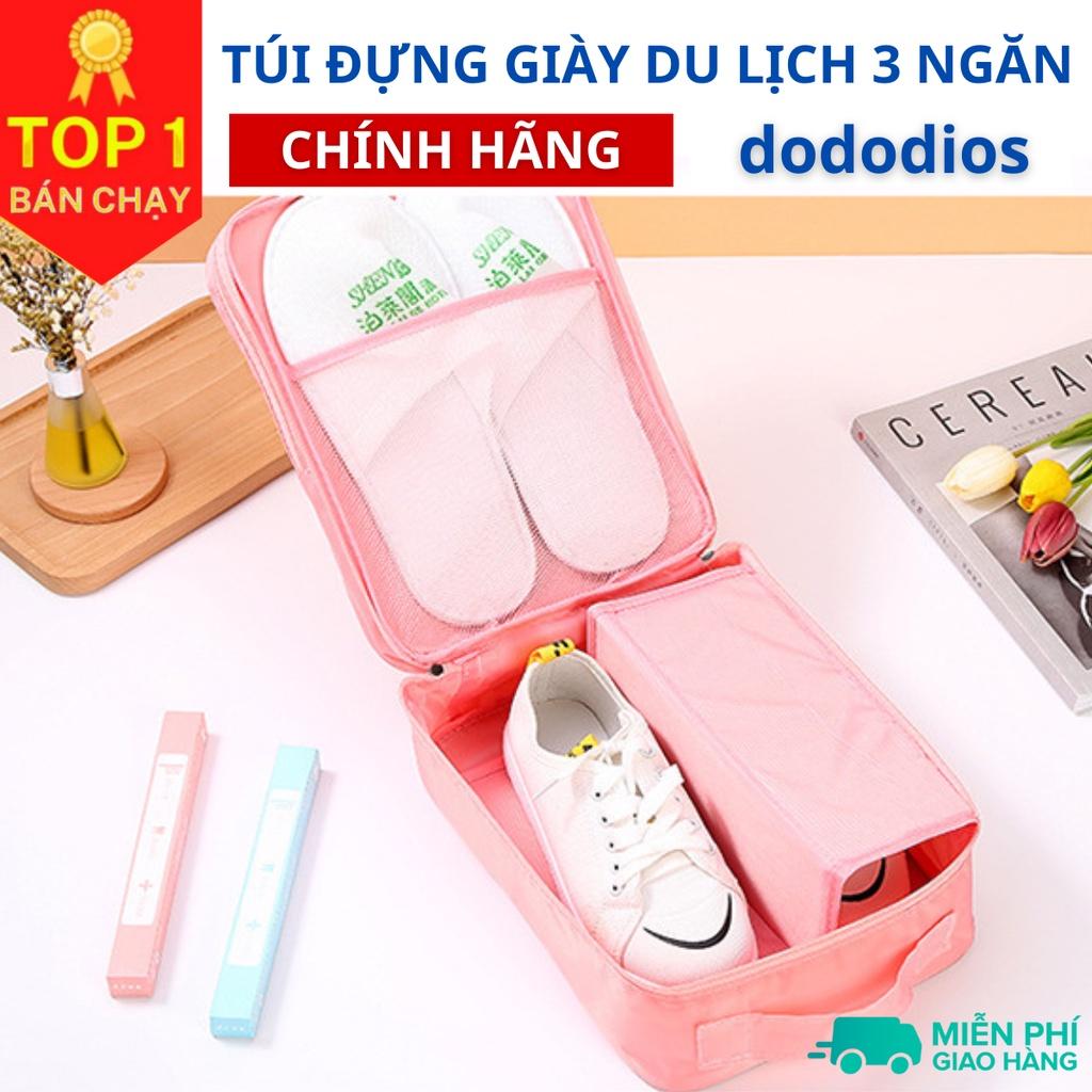 Túi Đựng Giày Dép Du Lịch Thể Thao Tiện Dụng 3 Ngăn Chống Nước