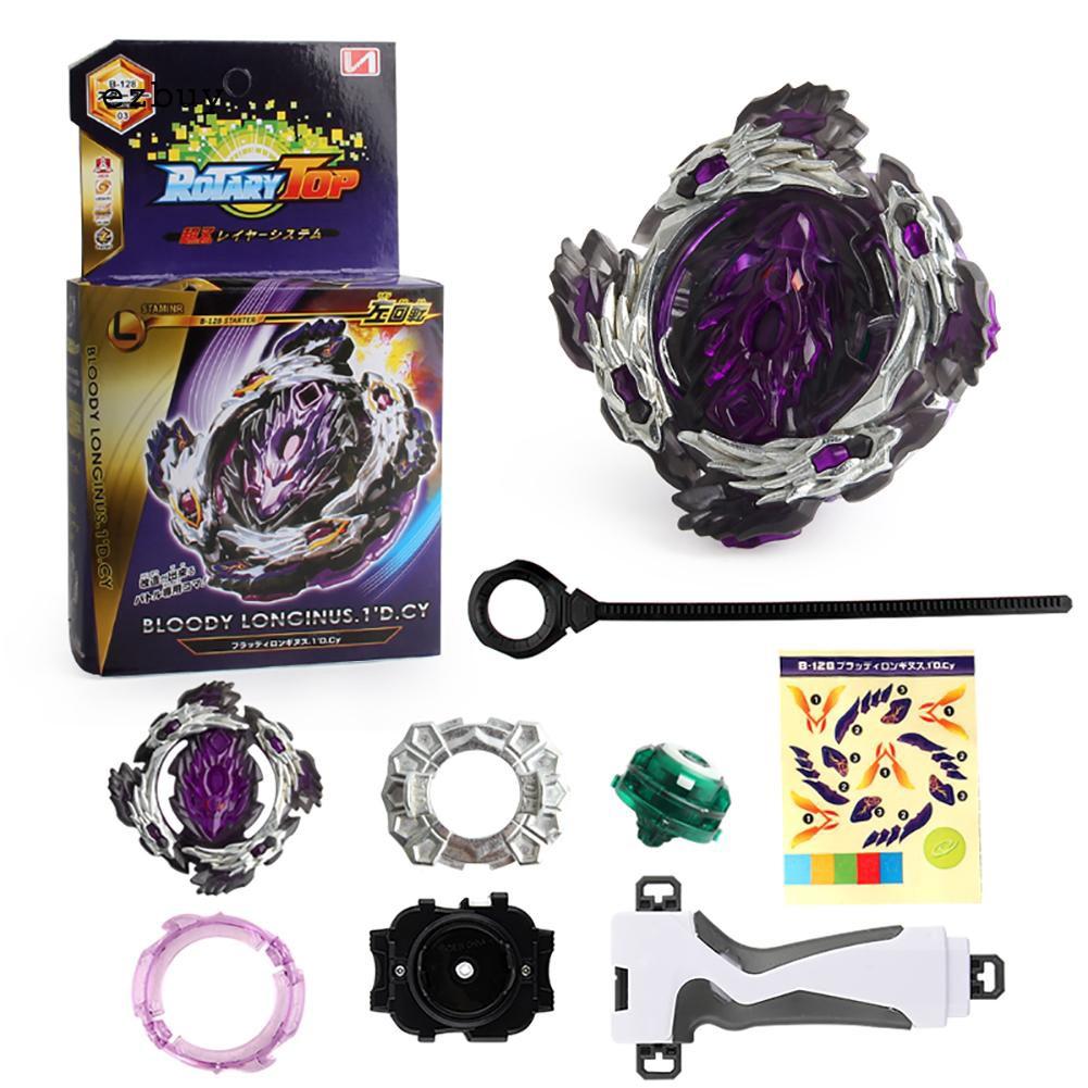 【EY】Battle Bey Tops Beyblade Burst B-128 Cho-Z with Launcher Grip Starter Kids Toy