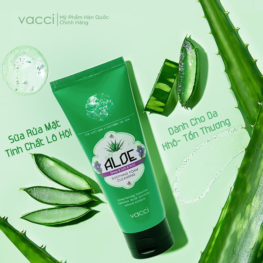 Sữa Rửa Mặt Tinh Chất Nha Đam VACCI