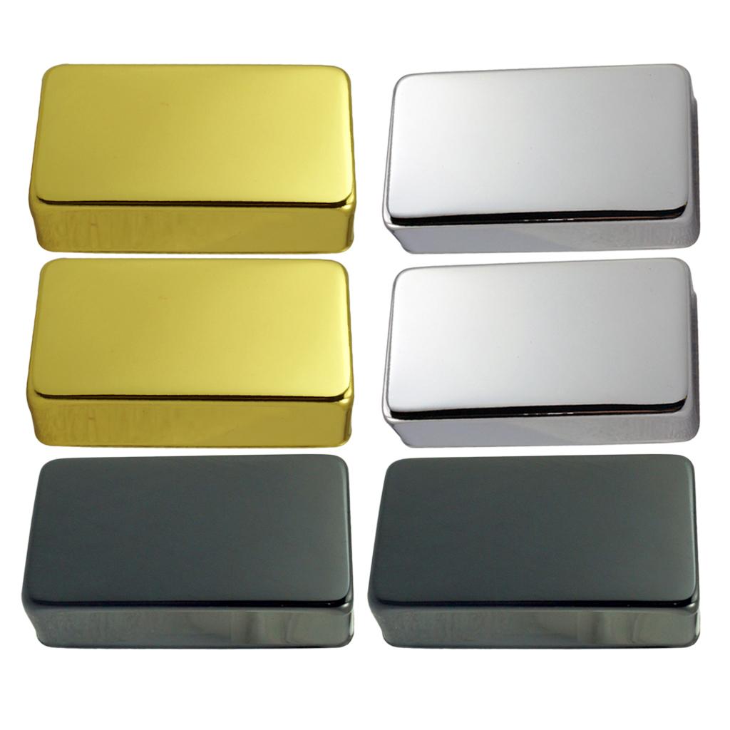 2x Sealed Brass Gold Humbucker Pickup Cover for Electric Guitar Replacement