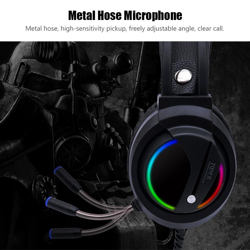 Tai Nghe Game Thủ 7.1 Âm Thanh Vòm USB Có Dây 3.5Mm Đèn RGB Game Tai Nghe Có Micro Cho Máy Tính Bảng Xbox một Trong 360