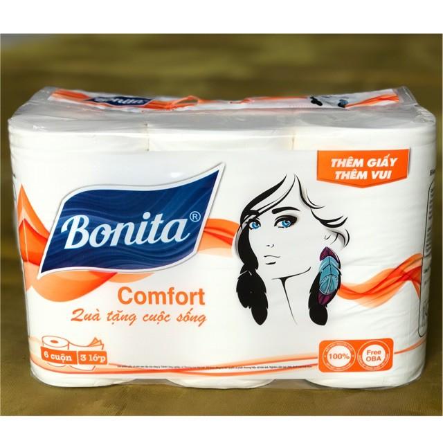 Giấy Vệ Sinh - Giấy cuộn BONITA Xuất Khẩu Siêu Dai