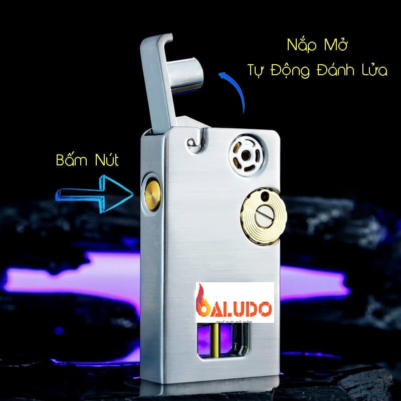 Vỏ hộp quẹt bật lửa xăng đá kèm diêm xăng Z-785 (giao màu ngẫu nhiên)