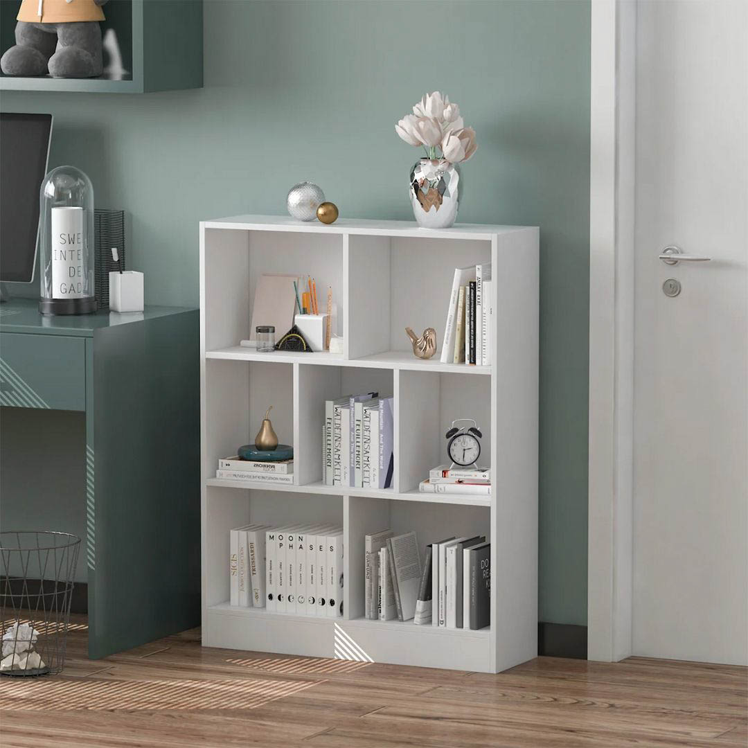 Giá sách bằng gỗ kiểu dáng nhỏ gọn SMLIFE Bleaker