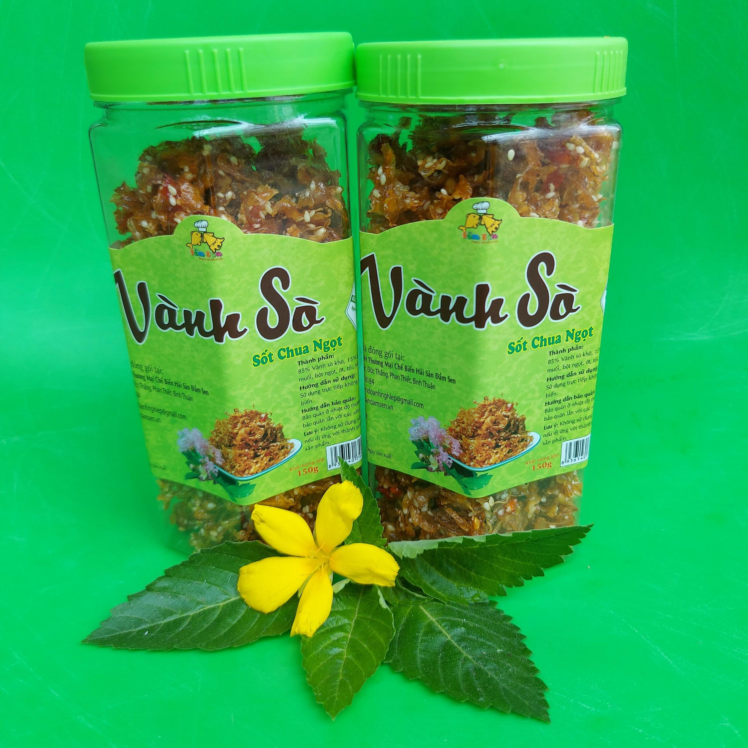 Đặc Sản Bình Thuận - Vành Sò Điệp Sốt Chua Ngọt Đầm Sen - 150G - Ocop 4 Sao