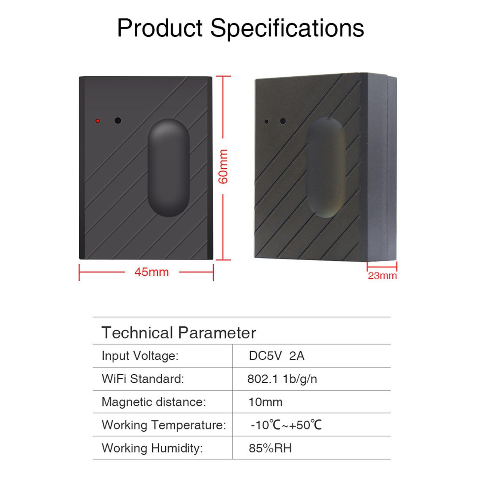 Smart WiFi Garage Door Controller Opener, Timing Function Wireless Garage Switch