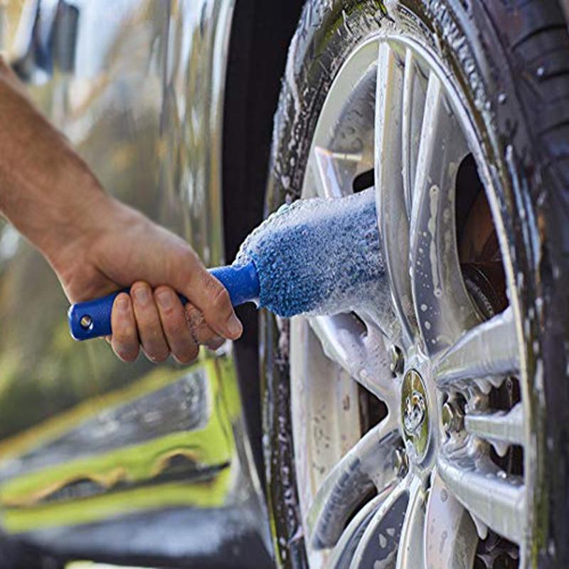 Cọ Vệ Sinh Bánh Xe Hơi Có Tay Cầm Bằng Nhựa Tiện Dụng