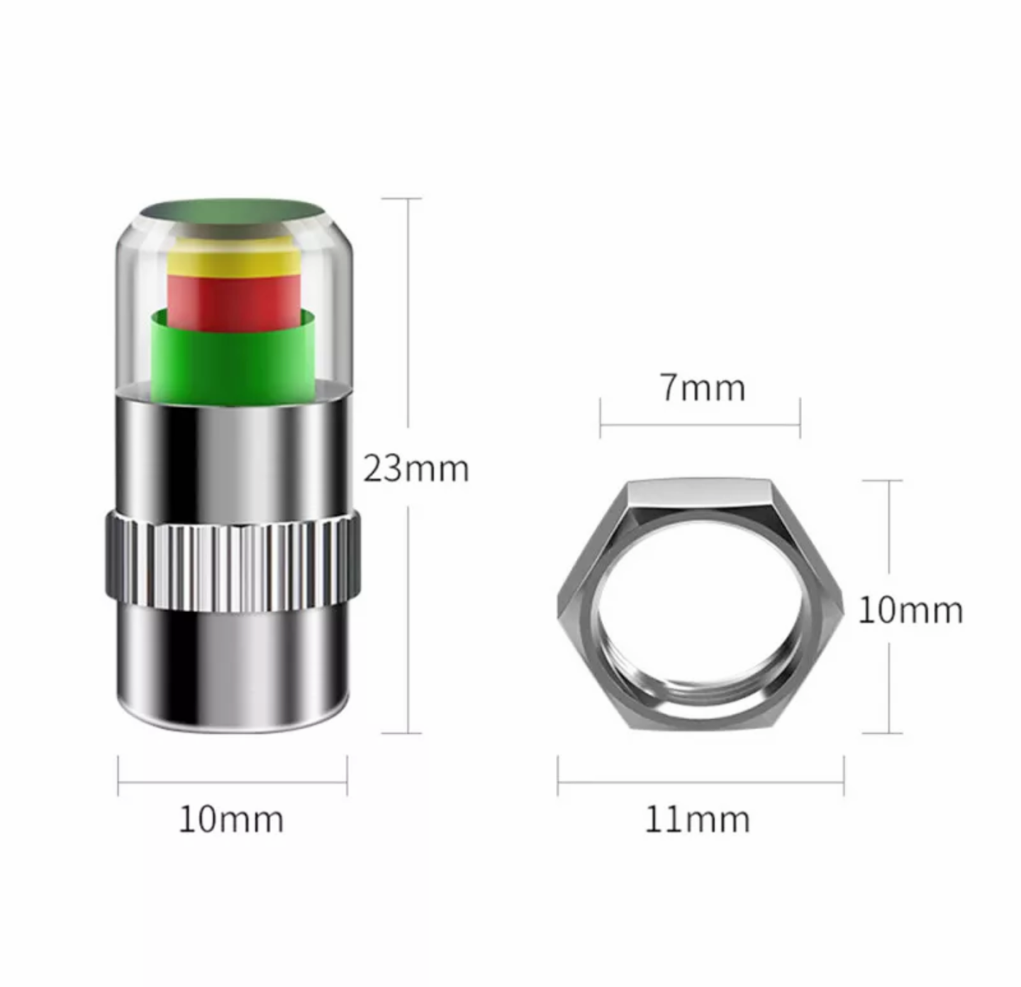 CÔNG NGHỆ MỚI VỚI BỘ 4 NẮP ĐẬY VAN ĐO KIỂM TRA ÁP SUẤT CỦA LỐP XE MÁY XE HƠI ÔTÔ TIỆN DỤNG HÀNG CHUẨN