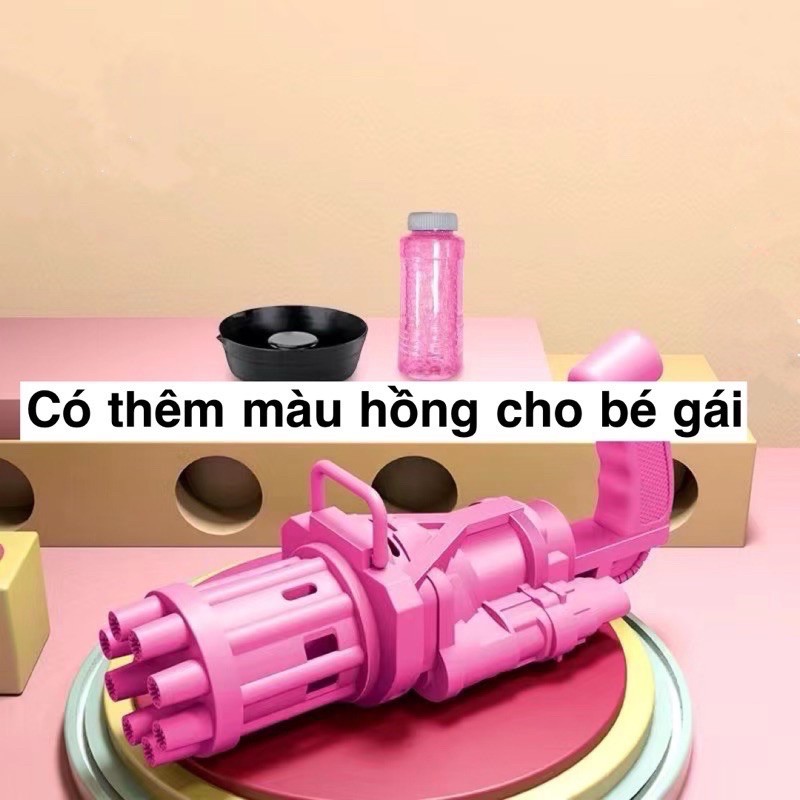 Đồ Chơi Bắn Bong Bóng 8 Nòng ,Máy Bắn Phun Thổi Bong Bóng, Sung Bắn Bong Bóng Xà Phòng. Trò chơi vận động. Đồ chơi trẻ em