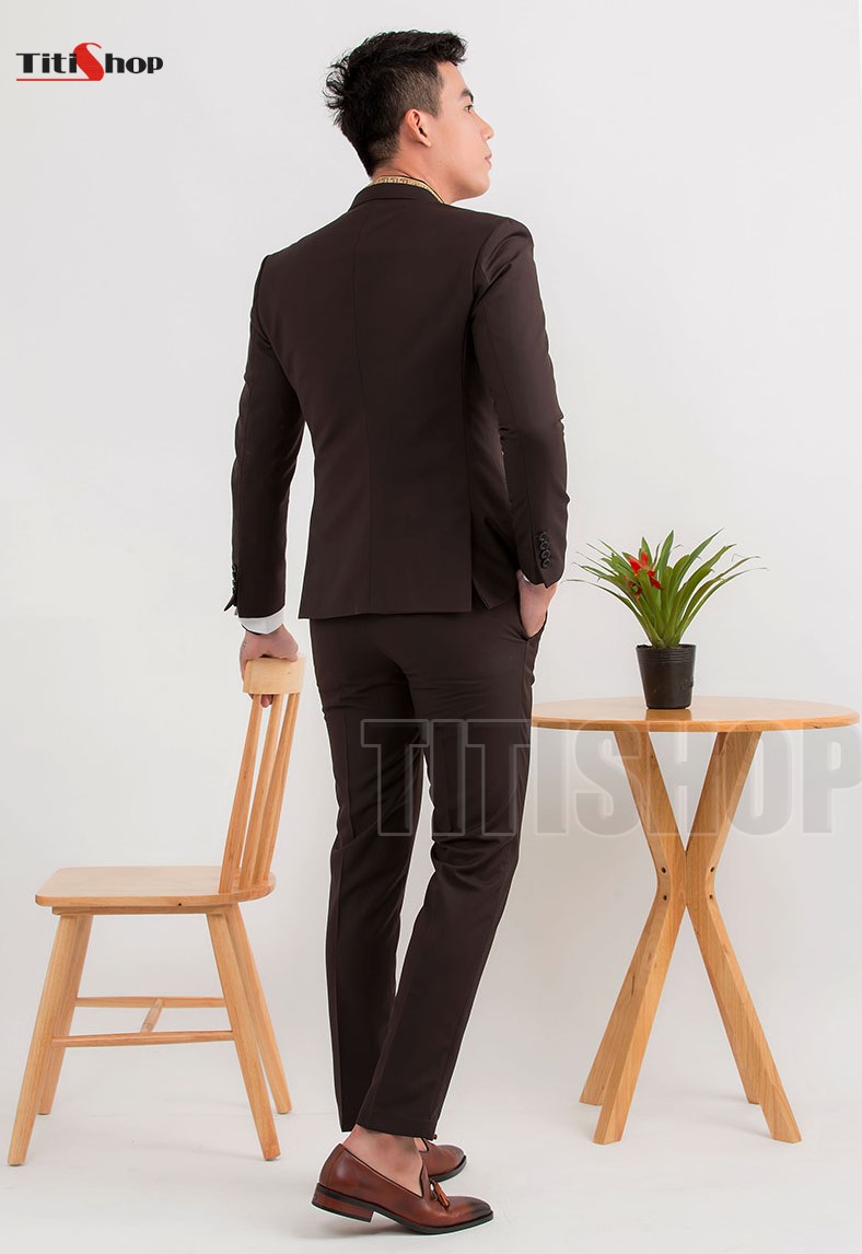 Áo vest nam Titishop AVN143 đen nâu
