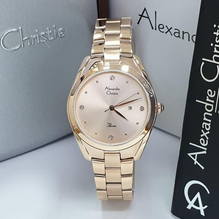 Đồng hồ đeo tay nữ hiệu Alexandre Chrities 2789LDBRGRG