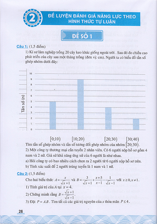 Sách - Hướng dẫn Luyện thi vào 10 môn Toán (Theo chương trình GDPT 2018)