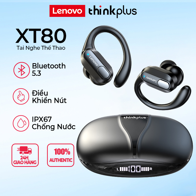 Hình ảnh Tai Nghe Bluetooth Lenovo XT80 Thể Thao , Chống Ồn Chủ Động ANC , Âm Thanh Nổi - Hàng Chính Hãng