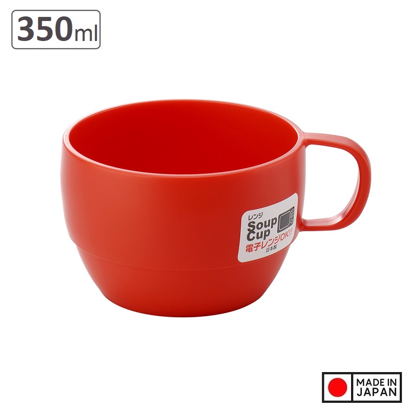 Cốc uống nước có quai Inomata 350ml được sản xuất theo công nghệ hiện đại của Nhật Bản