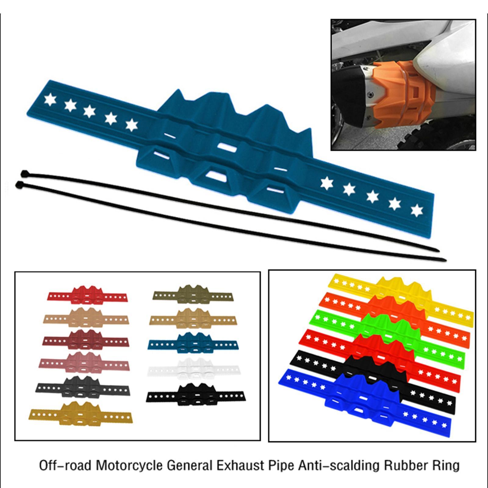 Universal Motorcycle Exhaust Silencer Protector Guard Heat-resist 2/ 4 Stroke