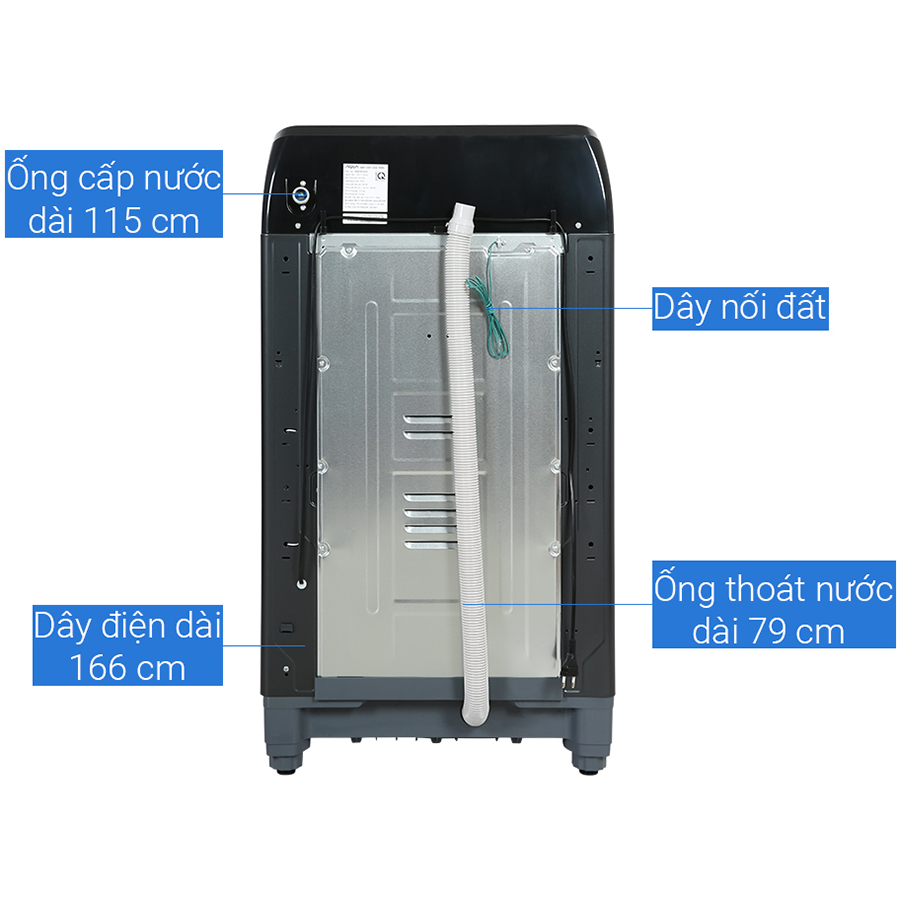 Máy giặt Aqua 10kg AQW-FR101GT.BK - Chỉ giao HCM