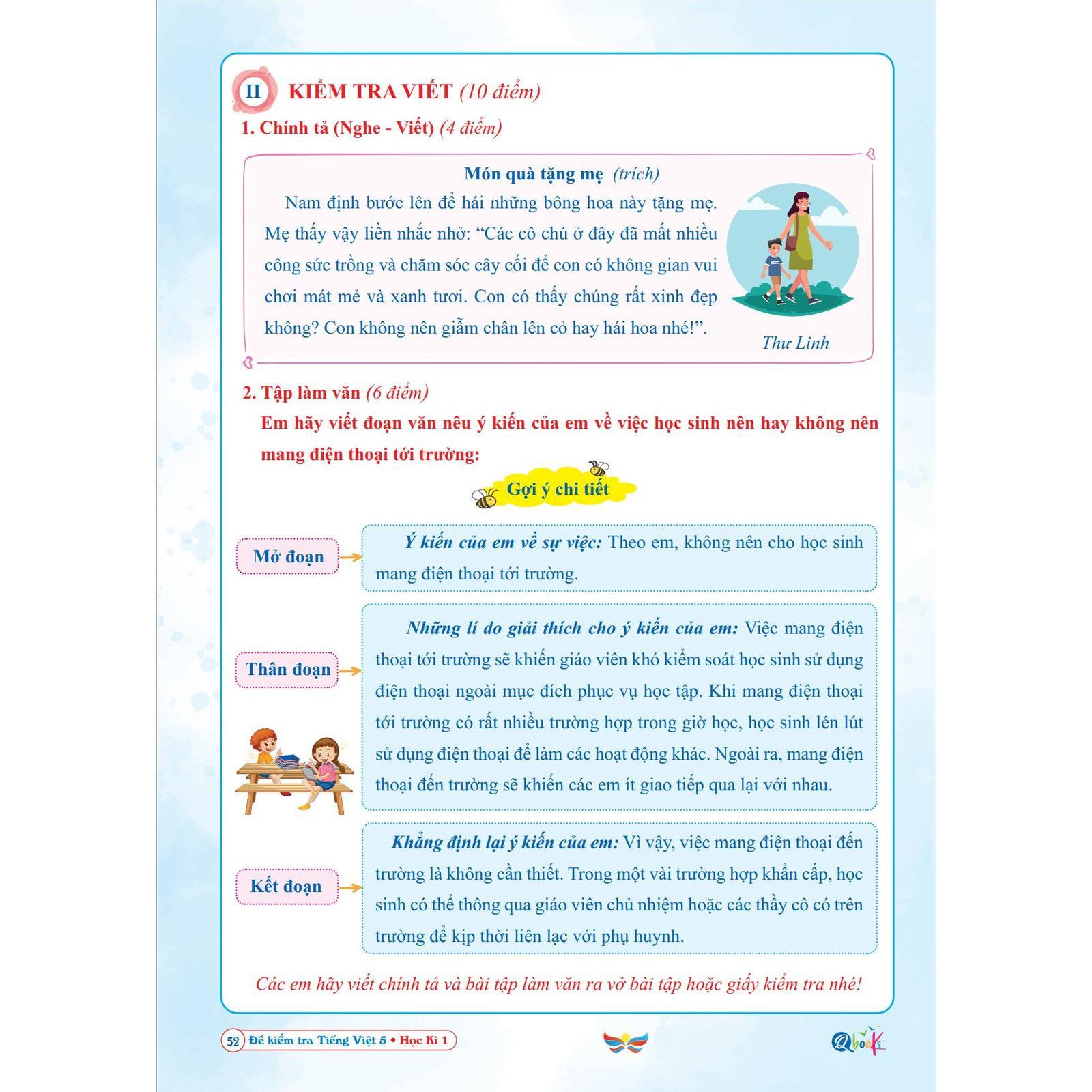 Đề Kiểm Tra Tiếng Việt 5 - Tập 1 - Cánh Diều - Bản Quyền