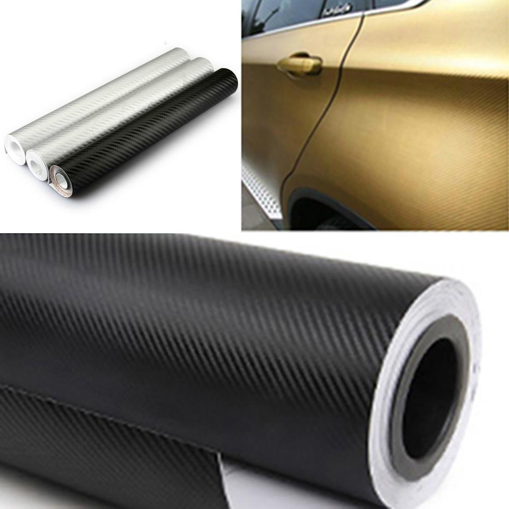 30x127cm Waterproof DIY 3D Carbon Fiber Vinyl Wrapping Film Car Sticker Motorcycle Automobiles Car Styling Accessories