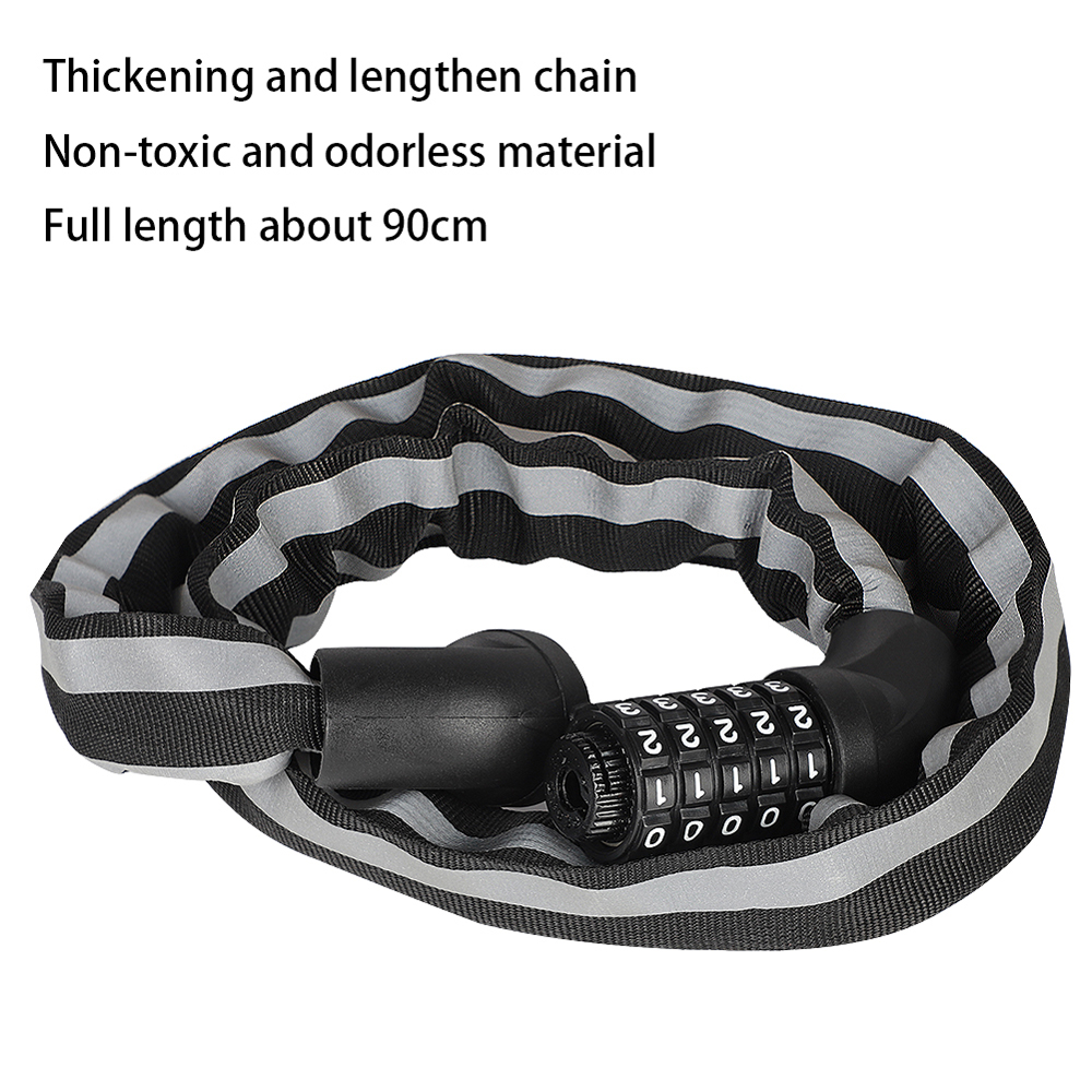 WEST BIKING Khóa Xích Xe Đạp Mật Khẩu 5 Số Bảo Vệ Xe Đạp