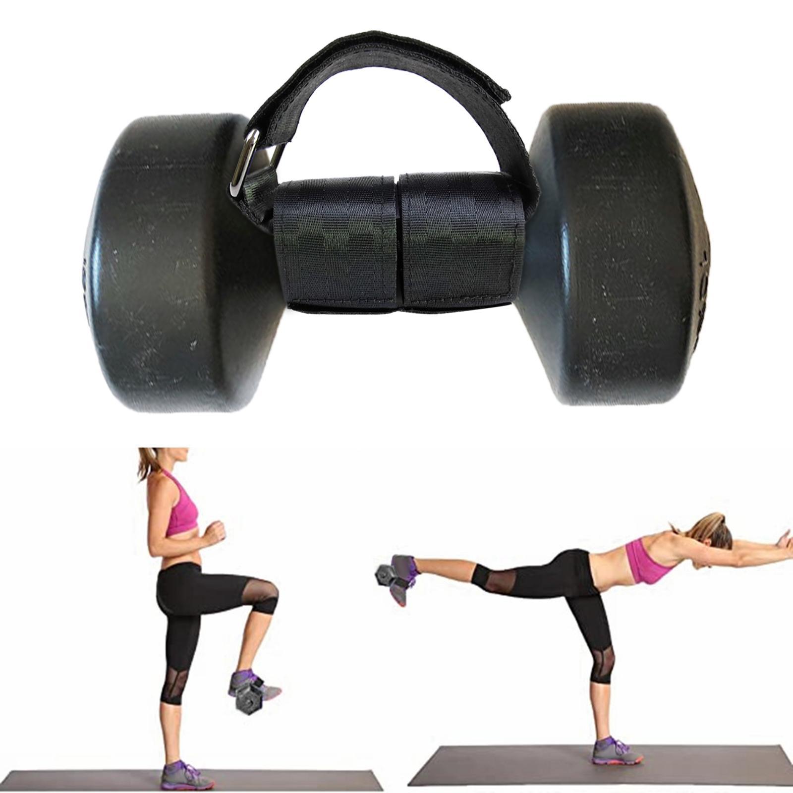 2x D Ankle Leg Extensions Adjustable for Bodybuilding Gym