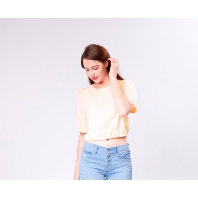 Áo croptop thun nữ tay lỡ