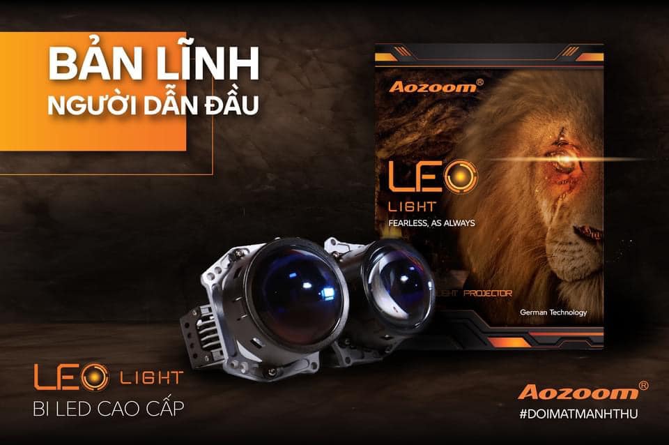 Bộ Đèn Bi Led AOZOOM LEO Light Chính Hãng , Đen Bi Led Pha Sư Tử Aozoom Siêu Sáng