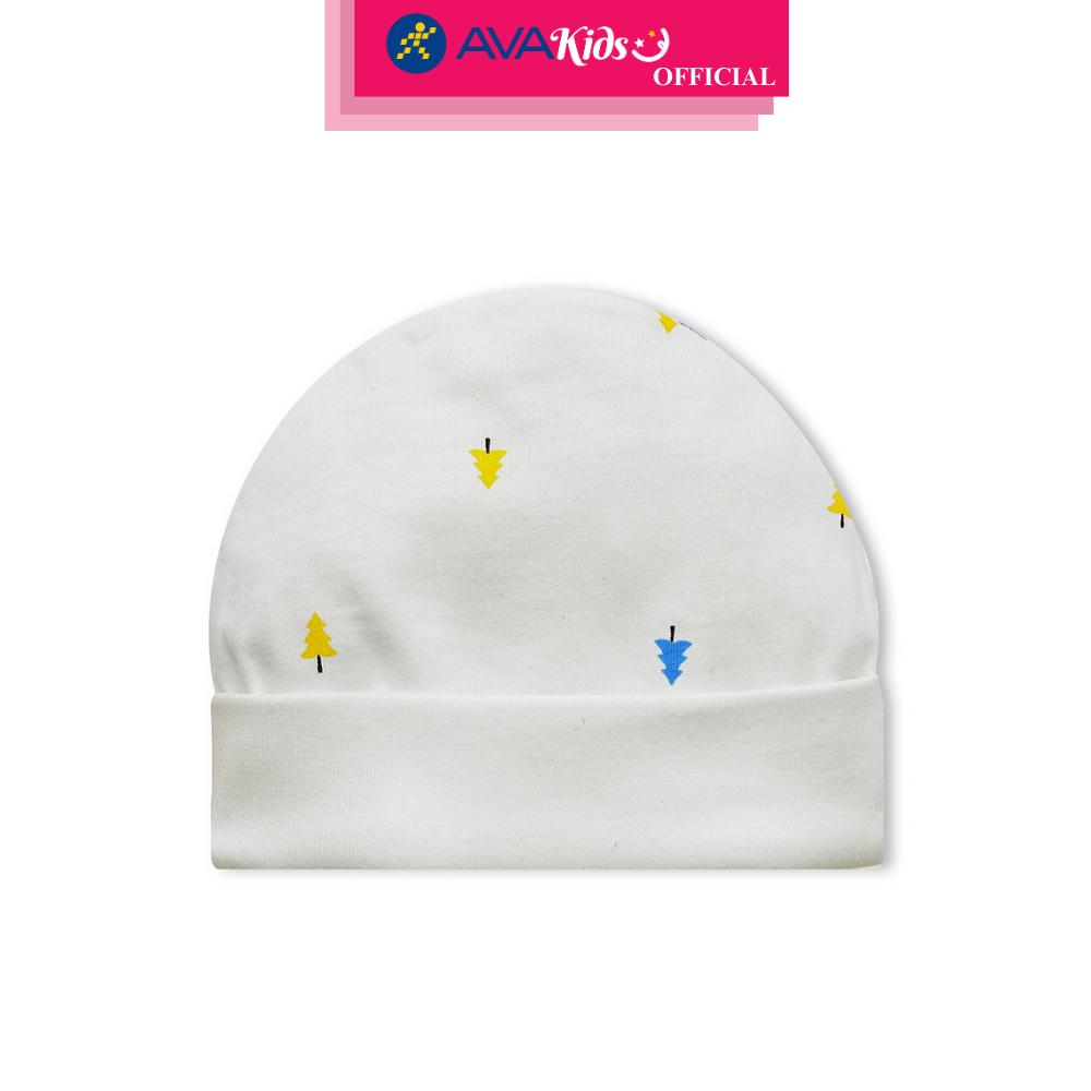 Set nón, bao tay bao chân in hình cây thông IQ Baby màu trắng (0 - 3 tháng) - Hàng Chính Hãng