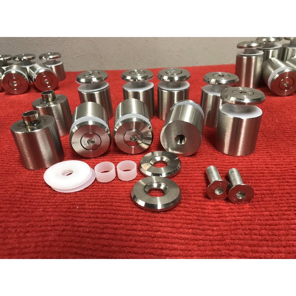 Ốc bắt kính phi 38,pát bắt cầu thang inox 304