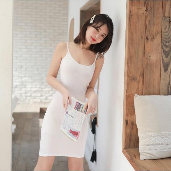Đầm dáng ôm 2 dây siêu tôn dáng