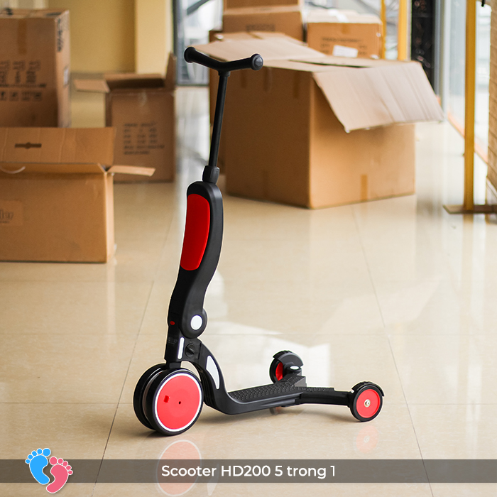 Xe đa năng trượt Scooter xe cân bằng xe đẩy cho bé 5 trong 1 Broller HD200