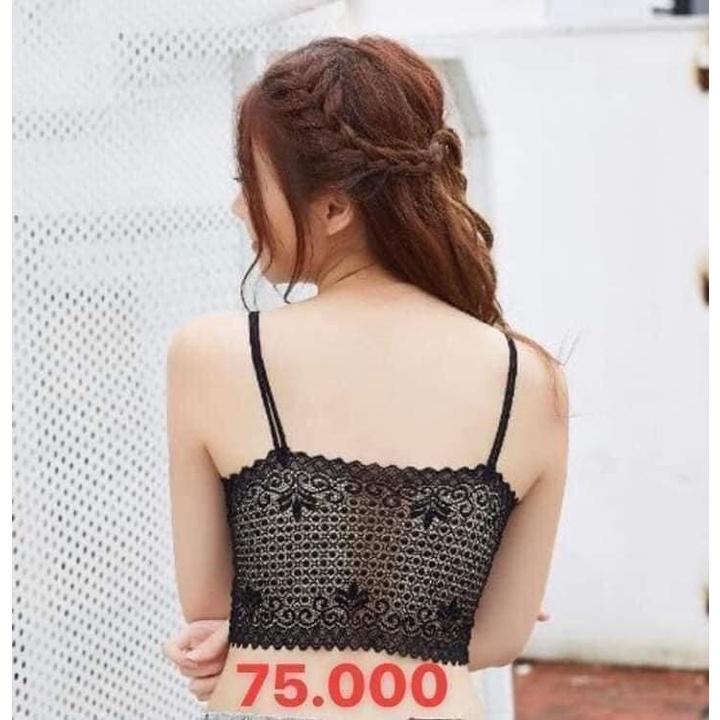 Áo bra ren dáng nửa người chất đẹp đệm ngực vừa