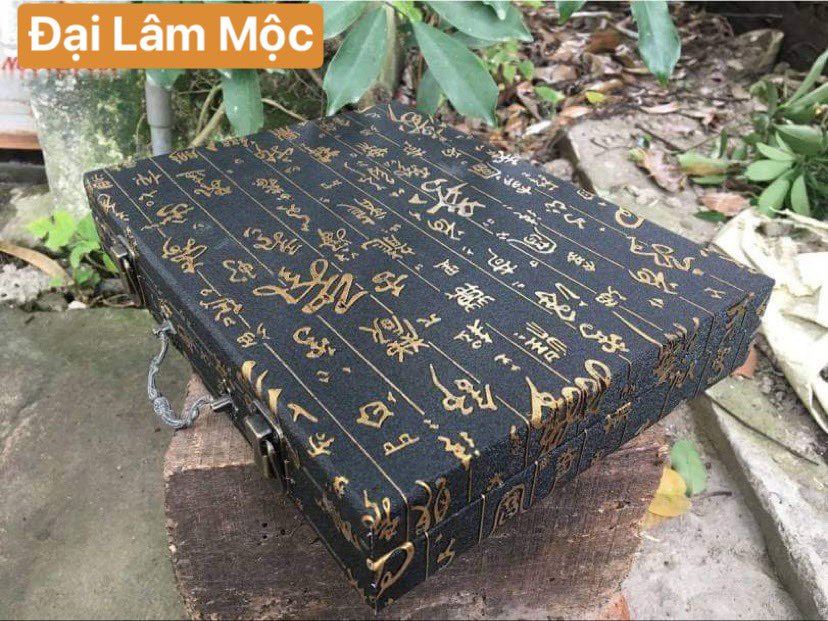 Bộ cờ tướng gỗ Hương quân Đại kèm hộp tiện lợi - quà tặng ý nghĩa